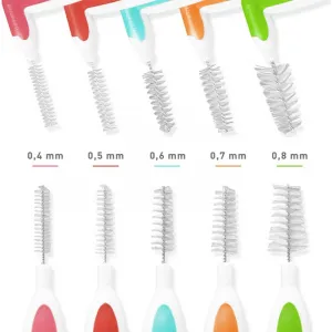 MEDIBLANC Interdental Pick-brush Angle medzizubná kefka 9 ks Mix kit 5 ks
