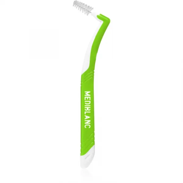 MEDIBLANC Interdental Pick-brush Angle medzizubná kefka 6 ks 0,8 mm Green 6 ks