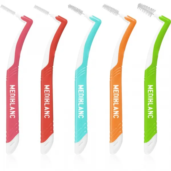 MEDIBLANC Interdental Pick-brush Angle medzizubná kefka 9 ks Mix kit 5 ks