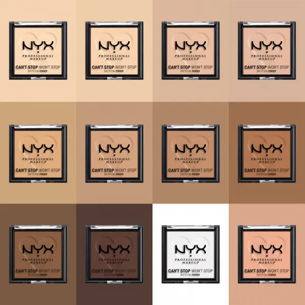 NYX Professional Makeup Can't Stop Won't Stop Mattifying Powder zmatňujúci púder odtieň 05 Golden 6 g