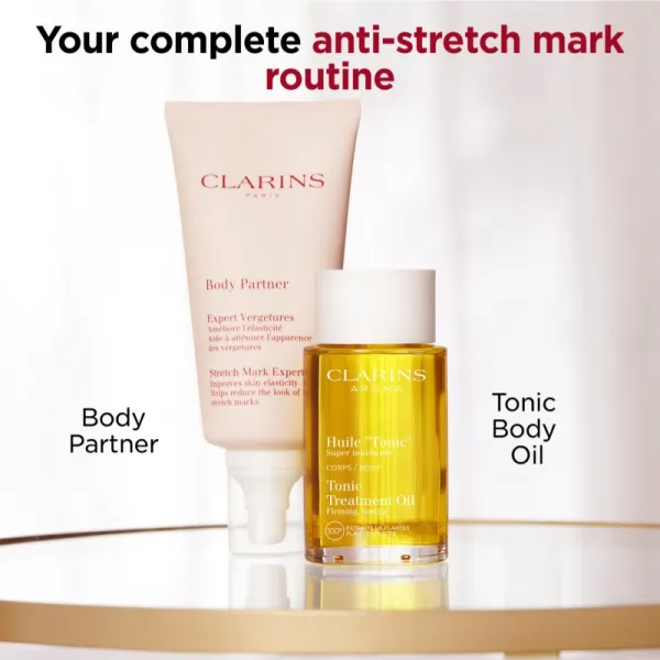 Clarins Body Partner Stretch Mark Expert upokojujúci telový krém na prevenciu a redukciu strií 175 ml