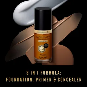 Max Factor Facefinity All Day Flawless dlhotrvajúci make-up SPF 20 odtieň W95 Hazelnut 30 ml