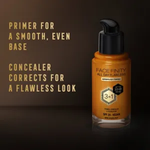 Max Factor Facefinity All Day Flawless dlhotrvajúci make-up SPF 20 odtieň W95 Hazelnut 30 ml