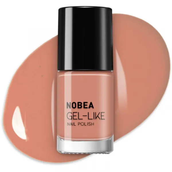 NOBEA Day-to-Day Gel-like Nail Polish lak na nechty s gélovým efektom odtieň Almond milk #N14 6 ml