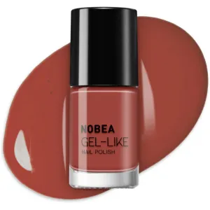NOBEA Day-to-Day Gel-like Nail Polish lak na nechty s gélovým efektom odtieň Fired brick #N15 6 ml