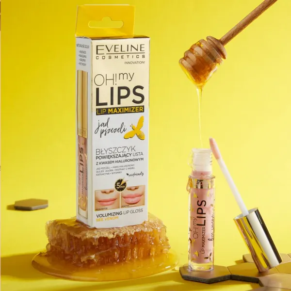 Eveline Cosmetics OH! my LIPS Lip Maximizer lesk na pery pre väčší objem s včelím jedom 4,5 ml