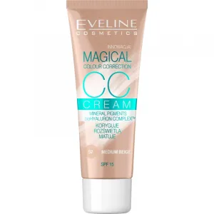 Eveline Cosmetics Magical Colour Correction CC krém SPF 15 odtieň 52 Medium Beige 30 ml
