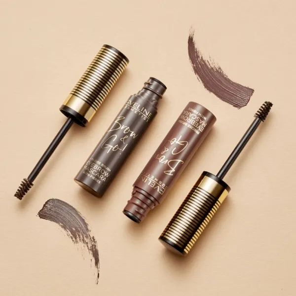 Eveline Cosmetics Brow & Go! riasenka na obočie odtieň 02 Dark 6 ml