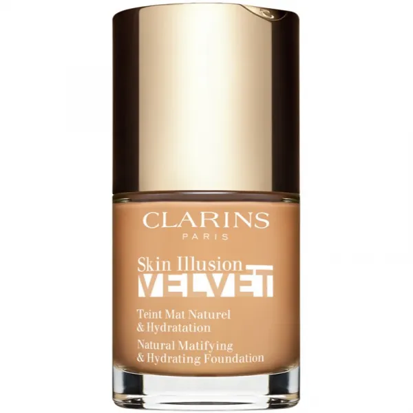 Clarins Skin Illusion Velvet tekutý mejkap s matným finišom s vyživujúcim účinkom odtieň 108.5W 30 ml