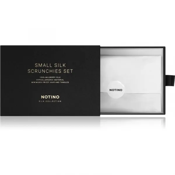 Notino Silk Collection Small Scrunchie Set súprava hodvábnych gumičiek do vlasov odtieň