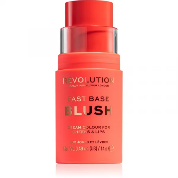 Revolution Fast Base tónovací balzam na pery a líca odtieň Bloom 14 g