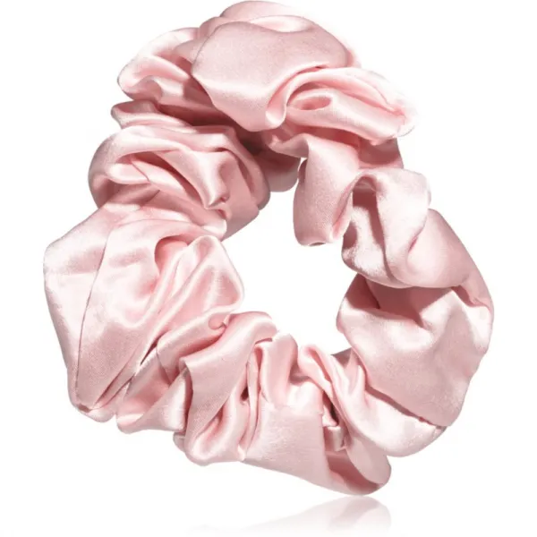 Notino Silk Collection Large scrunchie hodvábna gumička do vlasov Pink 1 ks