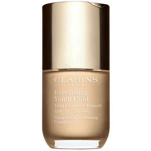 Clarins Everlasting Youth Fluid Foundation rozjasňujúci make-up SPF 15 odtieň 101 Linen 30 ml