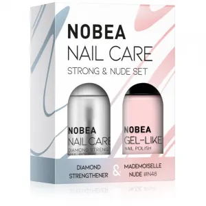 NOBEA Nail Care Strong & Nude Set sada lakov na nechty