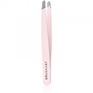 BrushArt Accessories Eyebrow tweezers pinzeta Pink 1 ks
