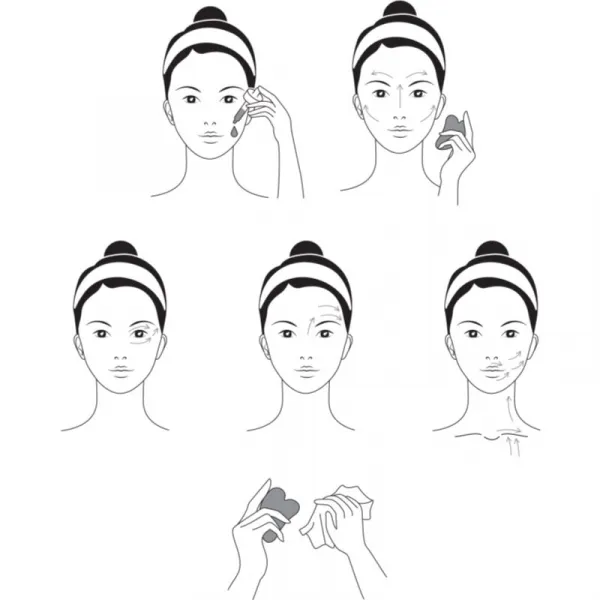 Notino Spa Collection Gua Sha masážna pomôcka na tvár