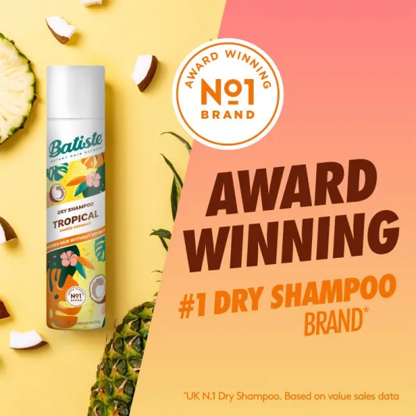 Batiste Tropical osviežujúci suchý šampón 350 ml
