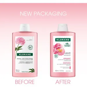 Klorane Peony šampón pre citlivú pokožku hlavy 200 ml