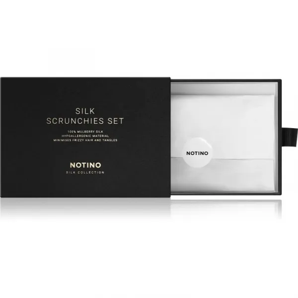 Notino Silk Collection Scrunchie Set súprava hodvábnych gumičiek do vlasov odtieň