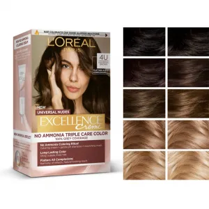L’Oréal Paris Excellence Universal Nudes permanentná farba na vlasy odtieň 4U 1 ks