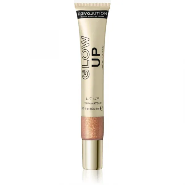 Revolution Relove Glow Up tekutý rozjasňovač odtieň Lit Up 8 ml