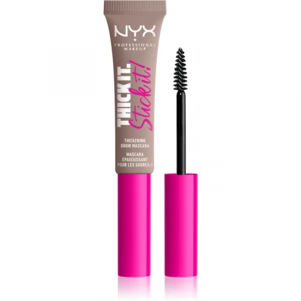 NYX Professional Makeup Thick it Stick It Brow Mascara riasenka na obočie odtieň 02 Cool Blonde 7 ml