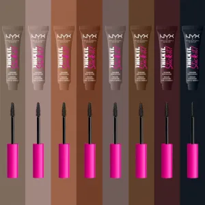 NYX Professional Makeup Thick it Stick It Brow Mascara riasenka na obočie odtieň 08 - Black 7 ml