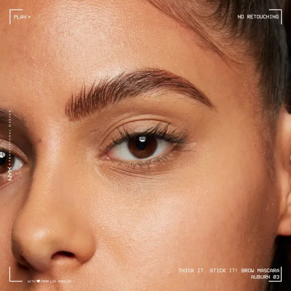 NYX Professional Makeup Thick it Stick It Brow Mascara riasenka na obočie odtieň 03 Auburn 7 ml