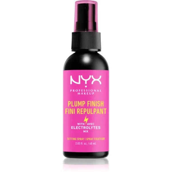 NYX Professional Makeup Plump Finish Setting Spray fixačný sprej na make-up s vitamínmi 60 ml