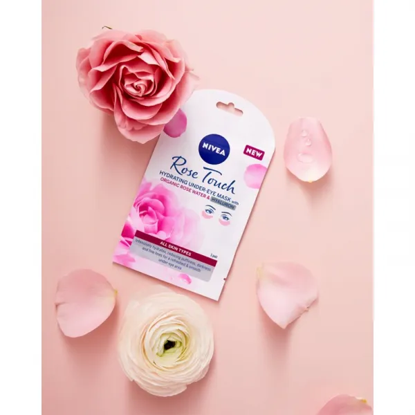 NIVEA Rose Touch maska na oči 1 ks