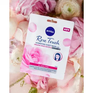 Nivea Rose Touch hydratačná plátienková maska 1 ks