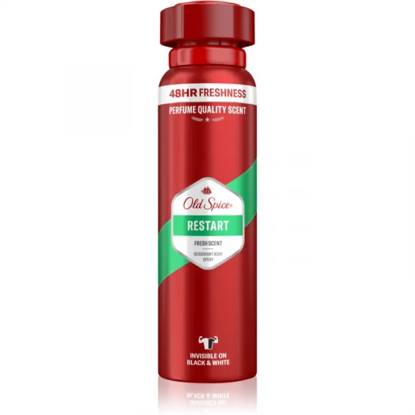 Old Spice Restart Dezodorant V Spreji Pre Mužov 150ml, 48 h Sviežosť a Bez Hliníka