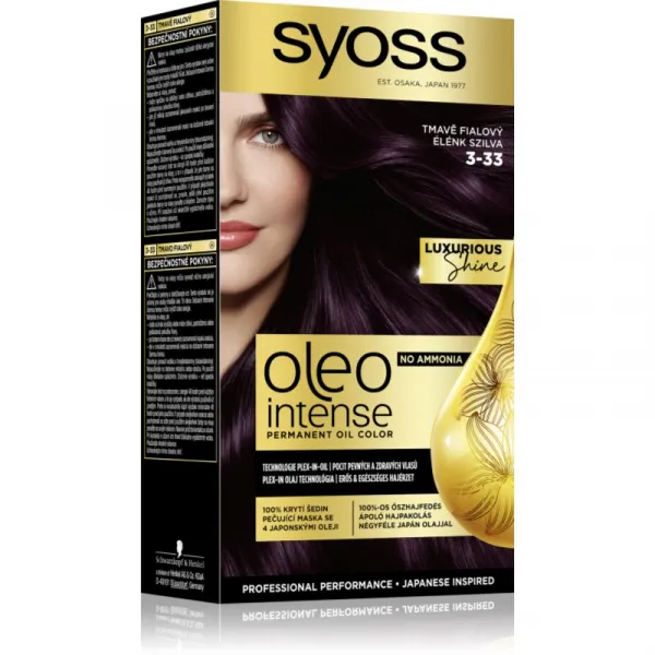Syoss Oleo Intense Farba na vlasy tmavo fialový 3-33