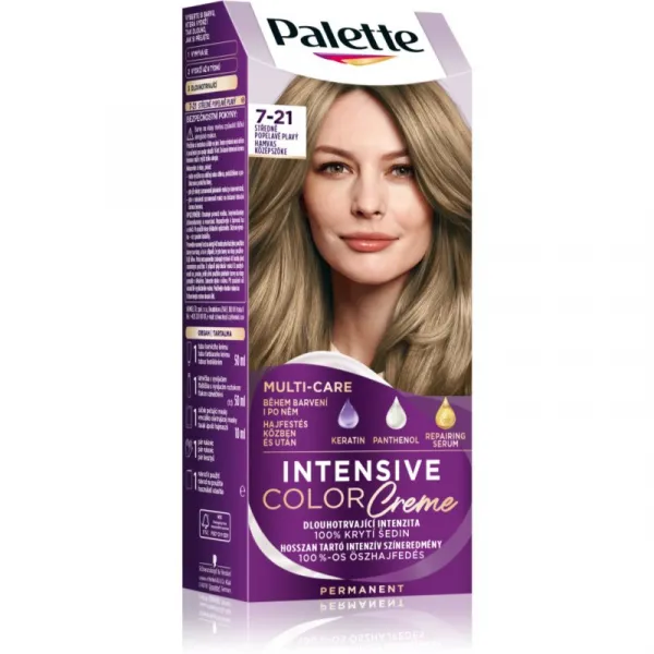 Palette Intensive Color Creme farba na vlasy stredne popolavoplavý 7-21
