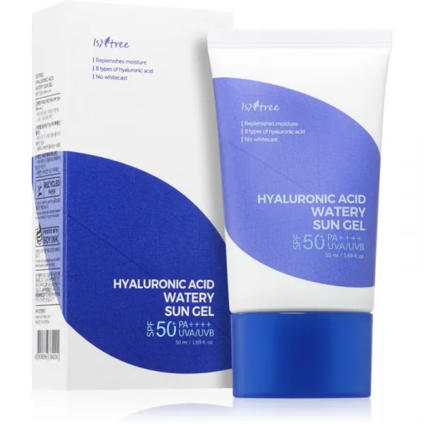 Isntree Hyaluronic Acid ochranný gélový krém pre citlivú a suchú pleť SPF 50+ 50 ml