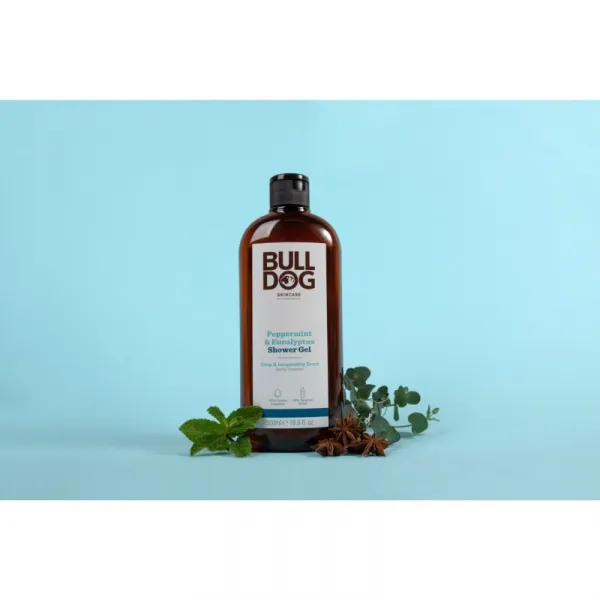Bulldog Peppermint & Eucalyptus Shower Gel sprchový gél pre mužov 500 ml