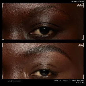 NYX Professional Makeup Thick it Stick It Brow Mascara riasenka na obočie odtieň 08 - Black 7 ml
