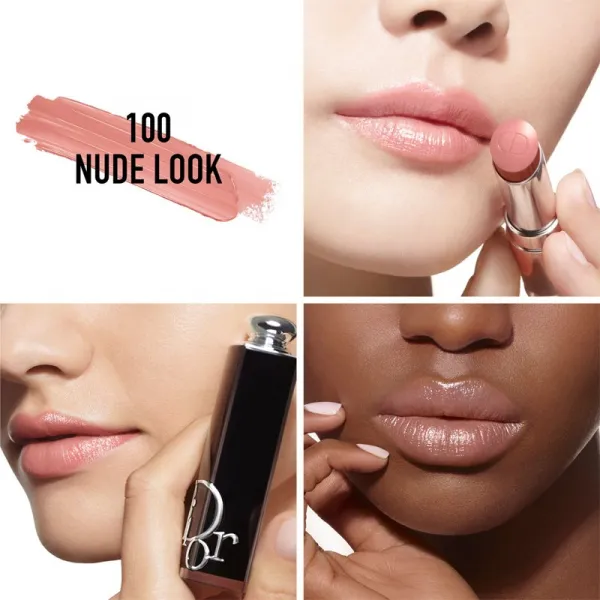 DIOR Dior Addict lesklý rúž plniteľná odtieň 100 Nude Look 3.2 g
