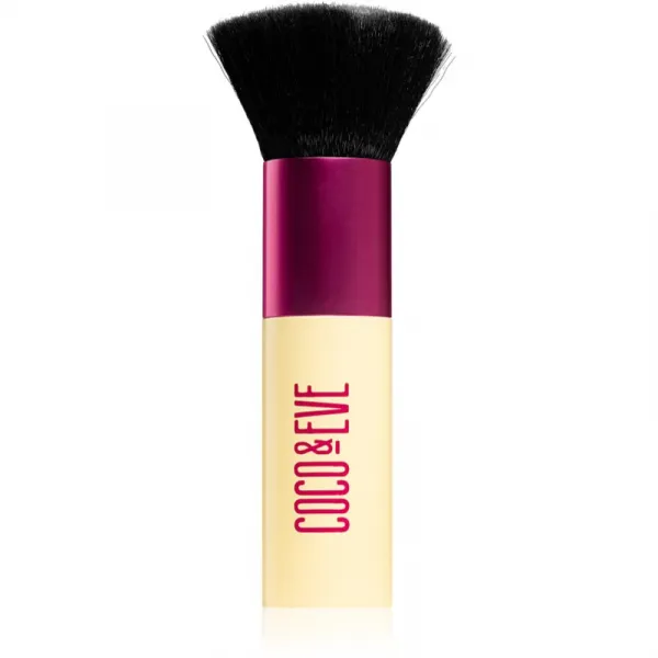 Coco & Eve Sunny Honey Deluxe Vegan Kabuki Brush štetec kabuki na telo a tvár 1 ks
