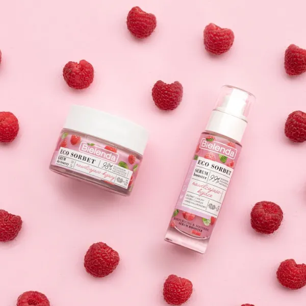 Bielenda Eco Sorbet Raspberry upokojujúce a hydratačné sérum 30 ml