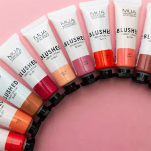 MUA Makeup Academy Blushed Liquid Blusher tekutá lícenka odtieň Rouge Noir 10 ml