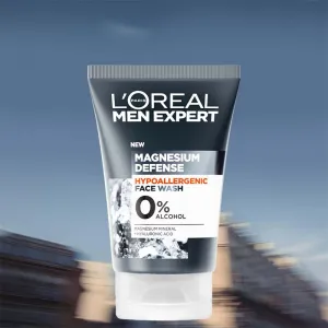L’Oréal Paris Men Expert Magnesium Defence umývací gél na tvár pre mužov 100 ml