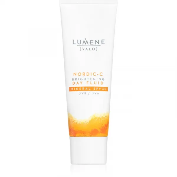 Lumene Nordic-C [VALO] Brightening Day Fluid minerálny opaľovací fluid na tvár SPF 30 50 ml