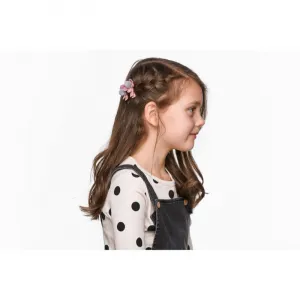 BrushArt KIDS Little princess hair clip set sponky do vlasov Pink