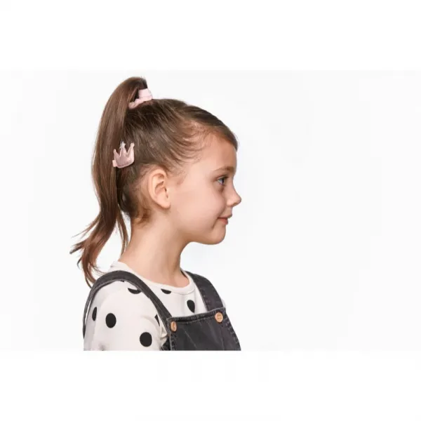 BrushArt KIDS Little princess hair clip set sponky do vlasov Pink