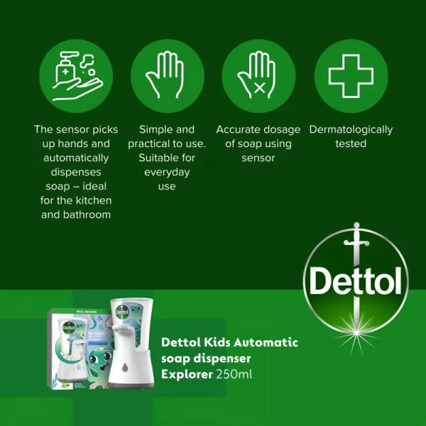 Dettol Kids No-Touch bezdotykový dávkovač mydla 250 ml