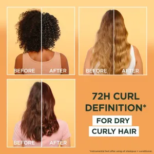 Garnier Fructis Cocoa Butter Hair Food vyhladzujúci šampón pre nepoddajné vlasy 350 ml