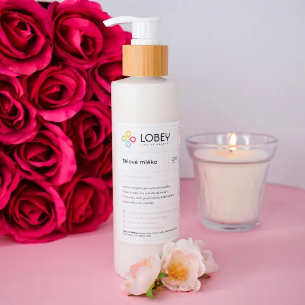 Lobey Body Care Tělové Mléko hydratačné telové mlieko 200 ml