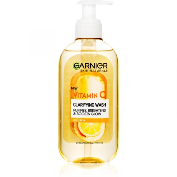 Garnier Skin Naturals Vitamin C rozjasňujúci čistiaci gel na tvár 200 ml