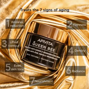 Apivita Queen Bee Cream Rich regeneračný krém proti starnutiu a na spevnenie pleti 50 ml